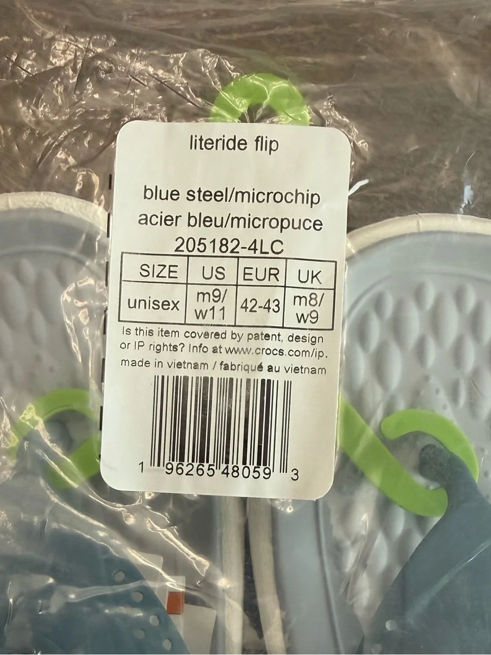 Crocs LiteRide Flip Flops Unisex Men’s 9 / Women’s 11 – New in Bag